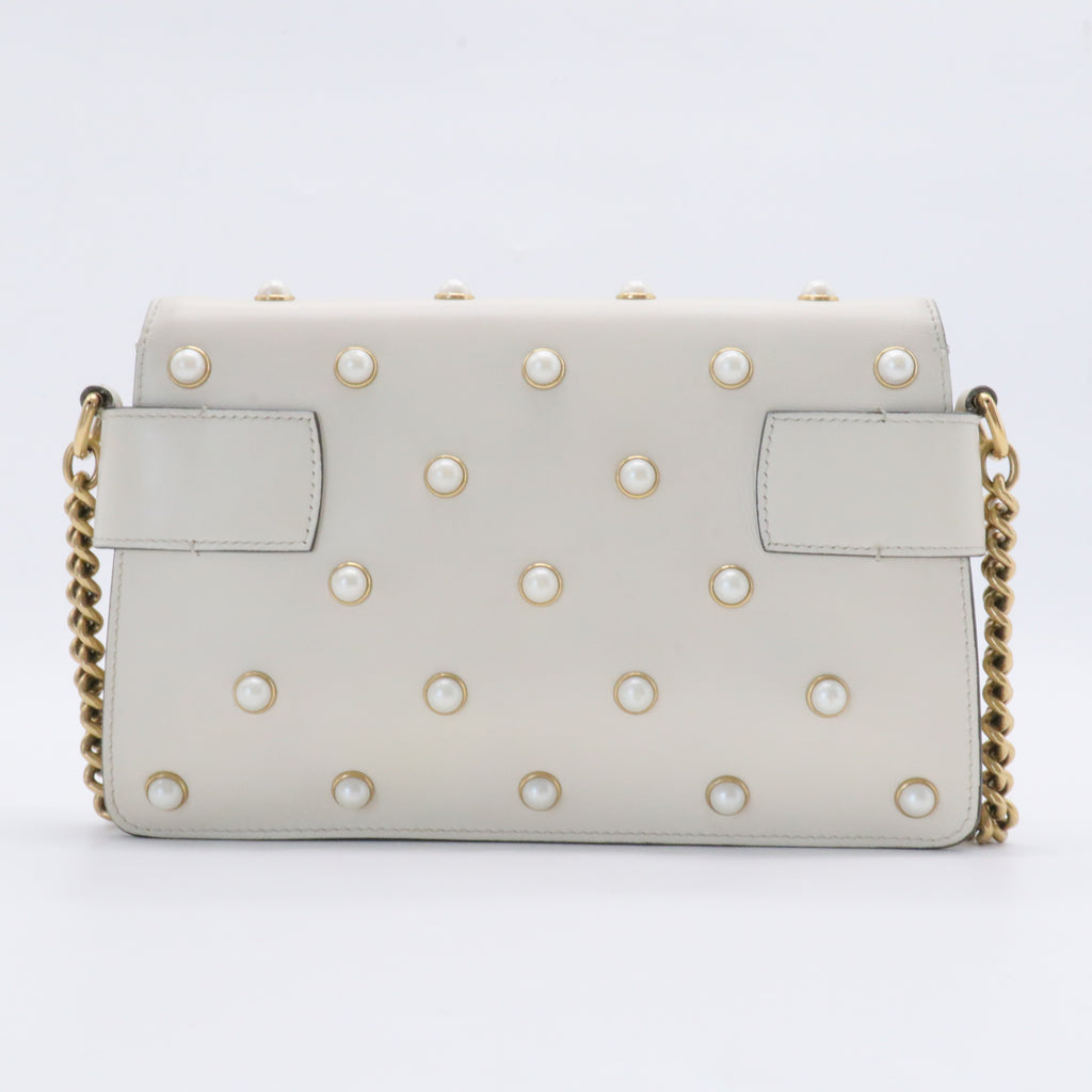 Pearl Studded Mini Broadway Bee Shoulder Bag