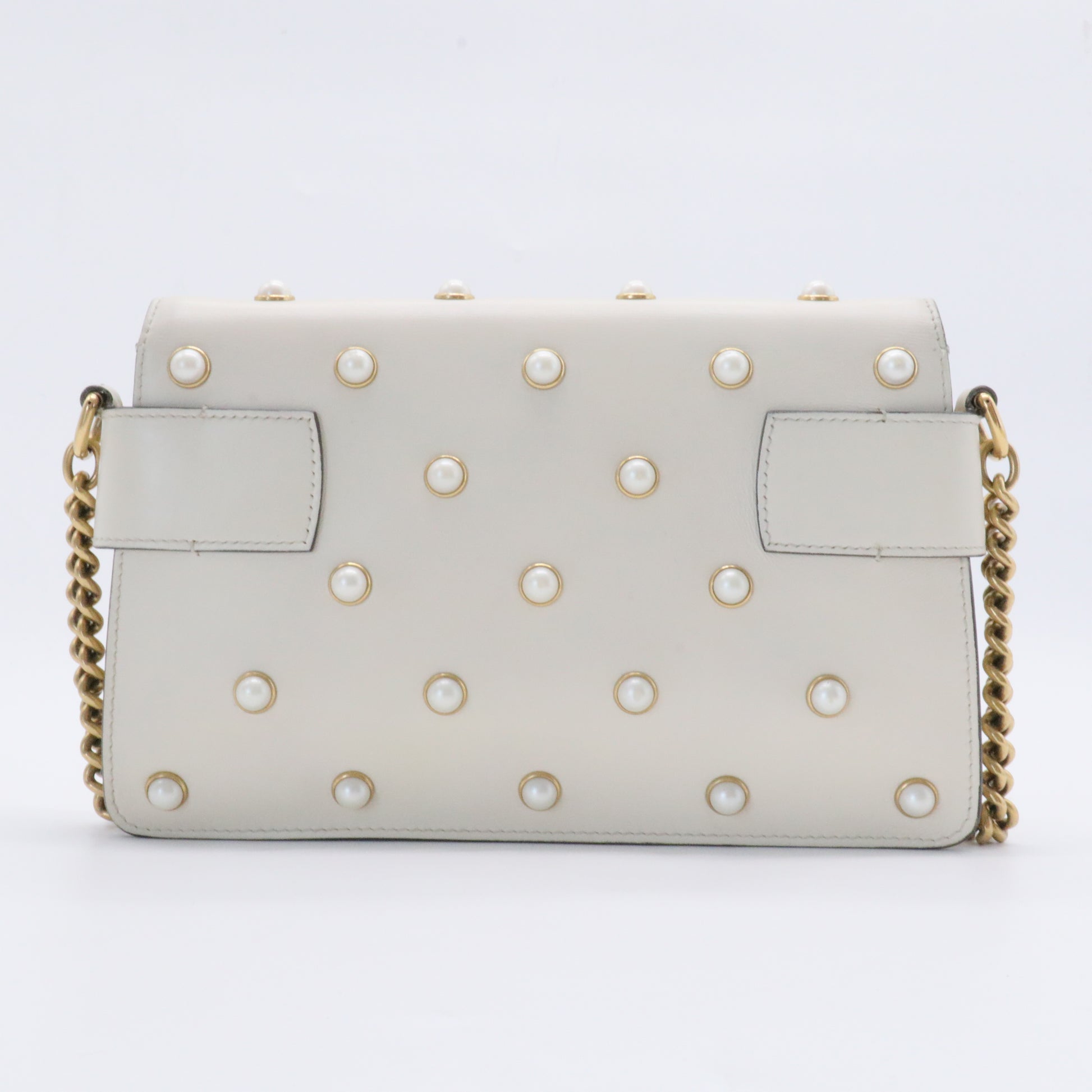 Pearl Studded Mini Broadway Bee Shoulder Bag