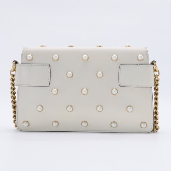 Pearl Studded Mini Broadway Bee Shoulder Bag