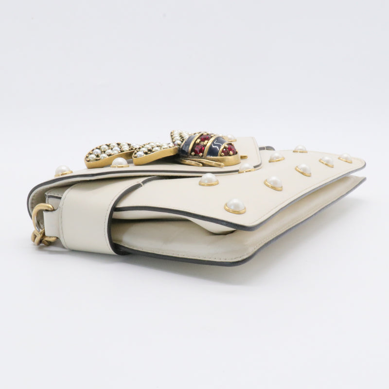 Pearl Studded Mini Broadway Bee Shoulder Bag