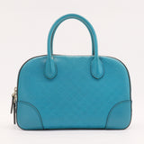 Bright Top Handle Bag Diamante Leather Small