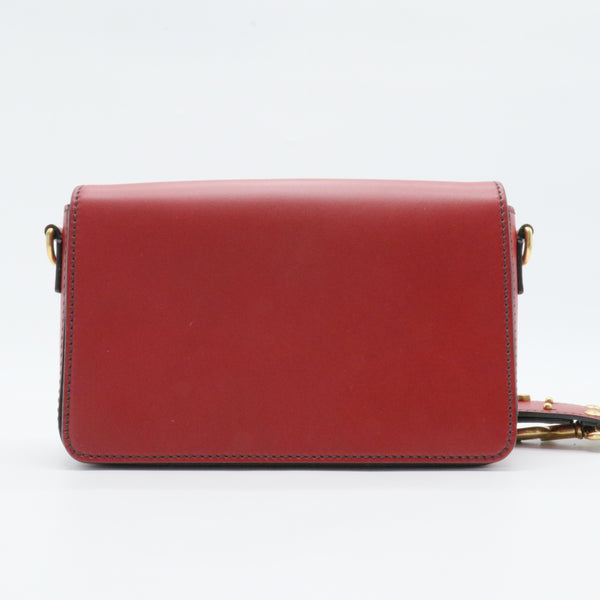 Red JAdior Leather Handbag