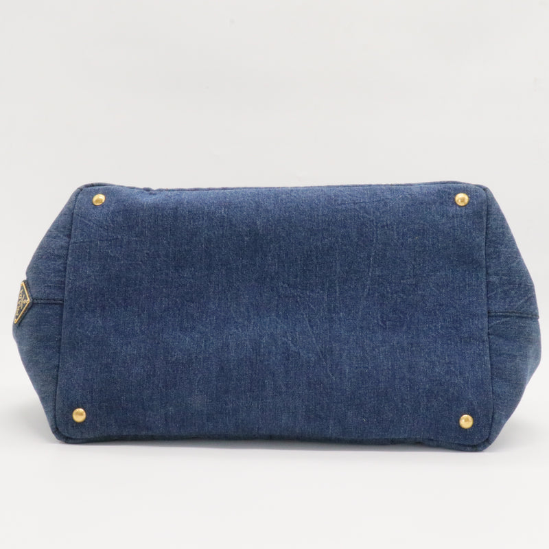 Denim Canapa Logo satchel