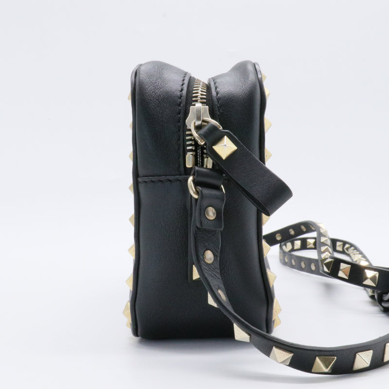 Rockstud Camera Crossbody Bag Leather