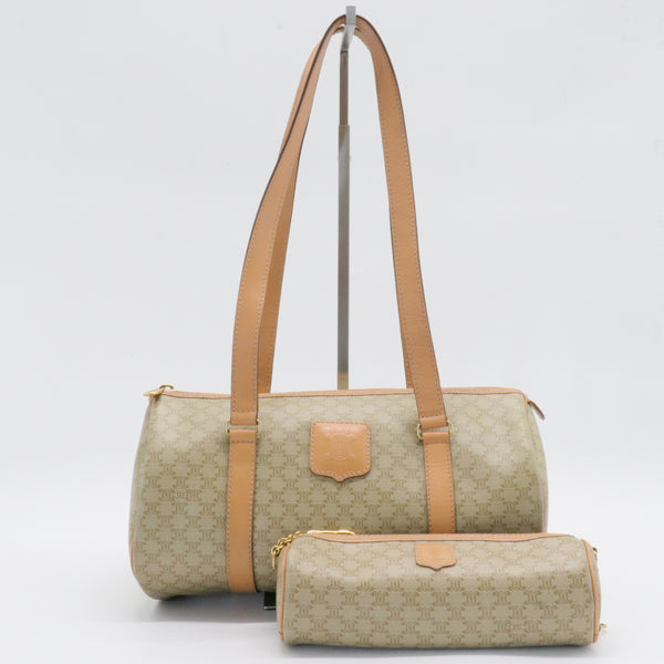 Macadam-pattern handbag