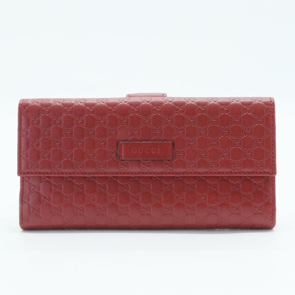 Microguccissima Continental Flap Wallet