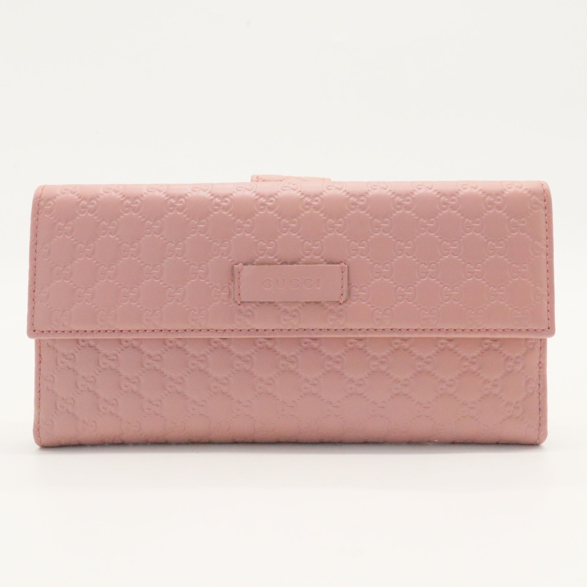 Microguccissima Continental Flap Wallet Soft Pink