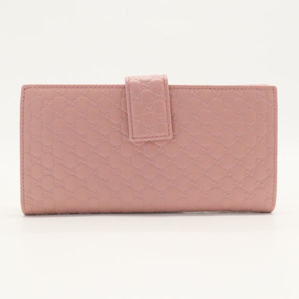 Microguccissima Continental Flap Wallet Soft Pink