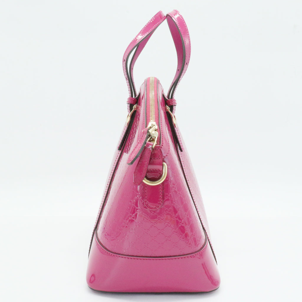 Nice Top Handle Bag Microguccissima Patent Medium
