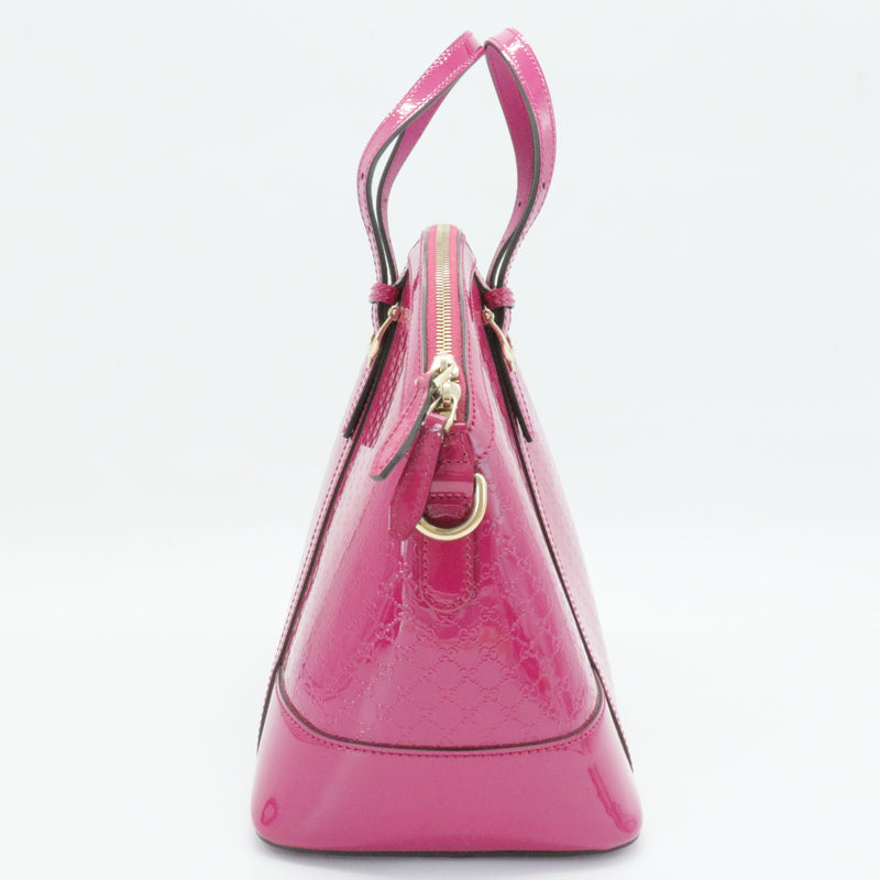 Nice Top Handle Bag Microguccissima Patent Medium