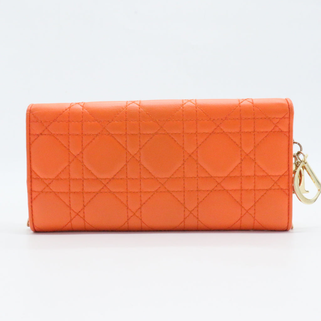Lady Dior Croisiere Chain Wallet Cannage Quilt Lambskin