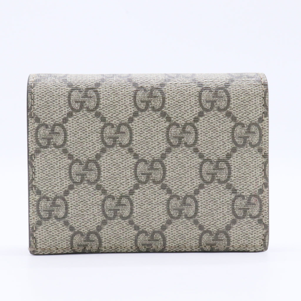GG Supreme Monogram Bosco Patch Card Case Wallet
