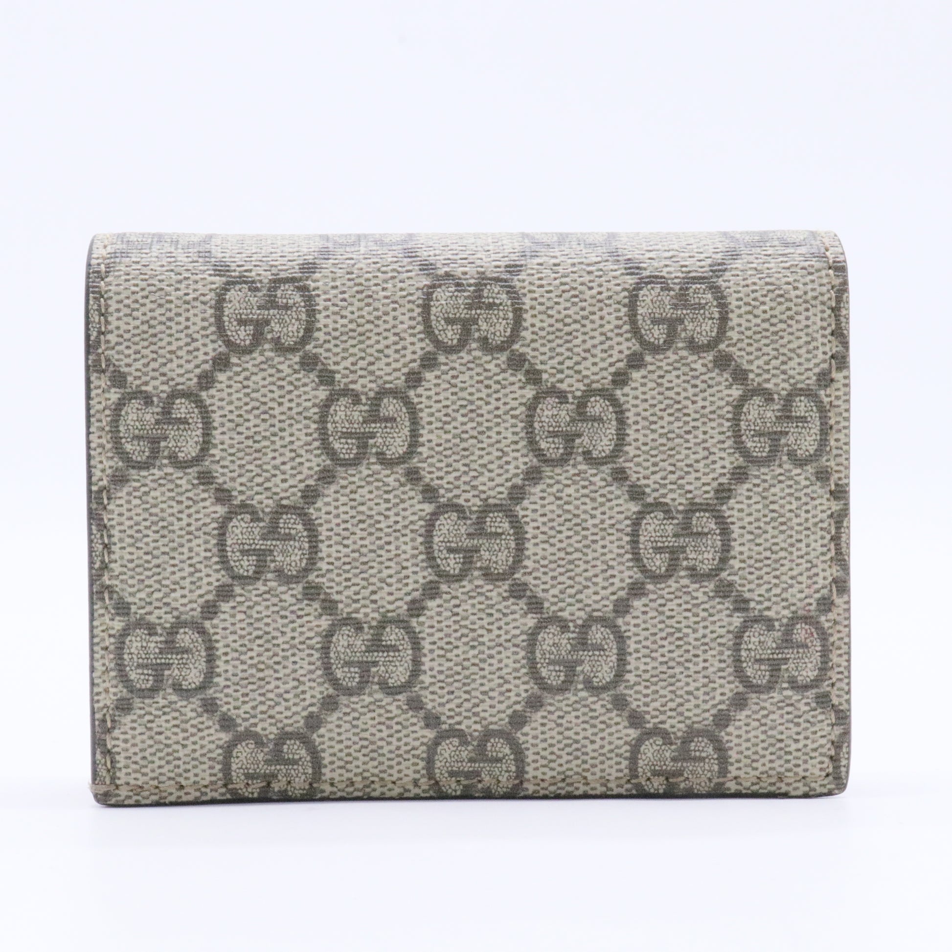 GG Supreme Monogram Bosco Patch Card Case Wallet