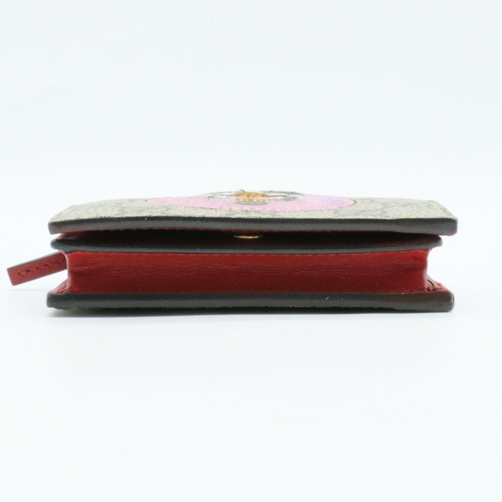 GG Supreme Monogram Bosco Patch Card Case Wallet