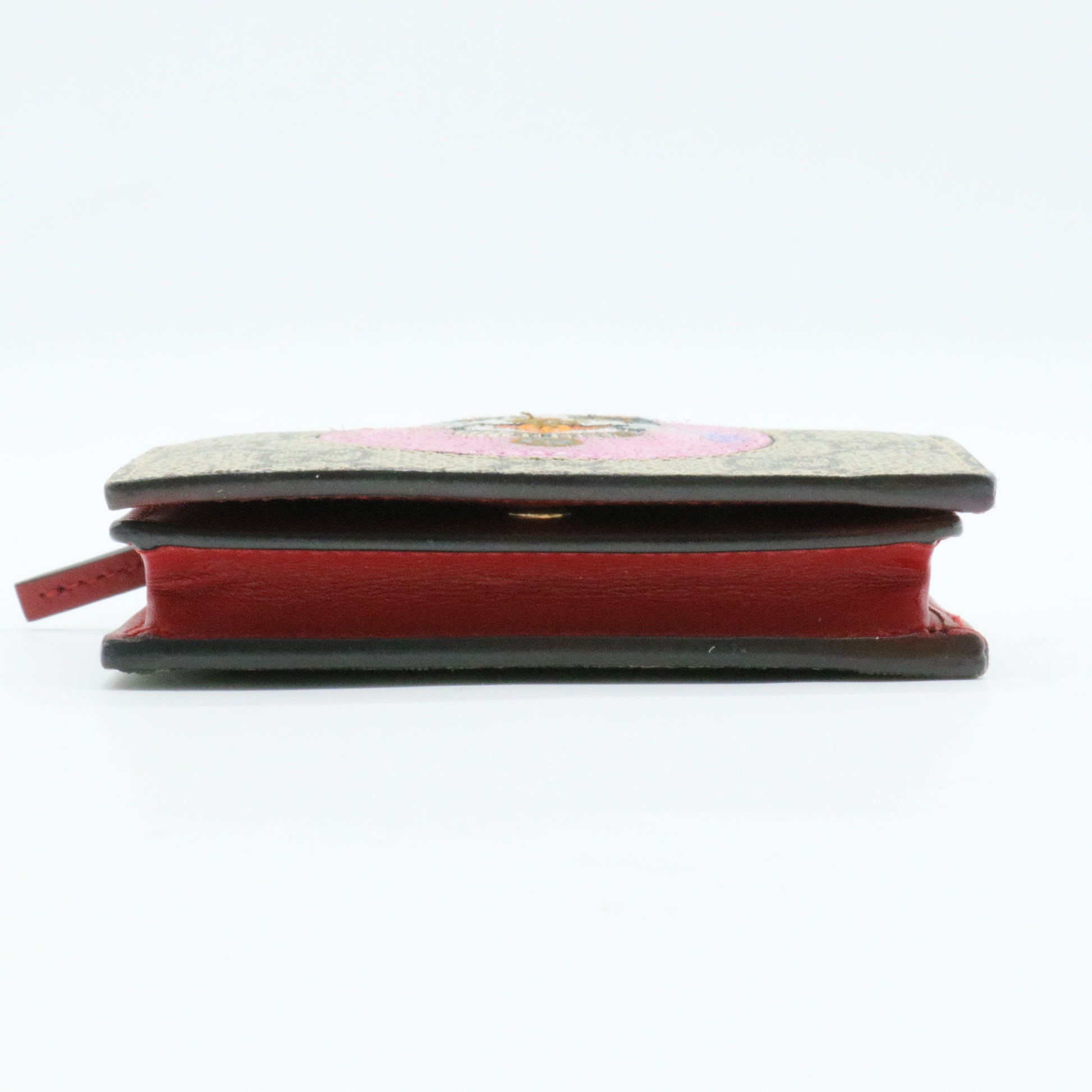 GG Supreme Monogram Bosco Patch Card Case Wallet