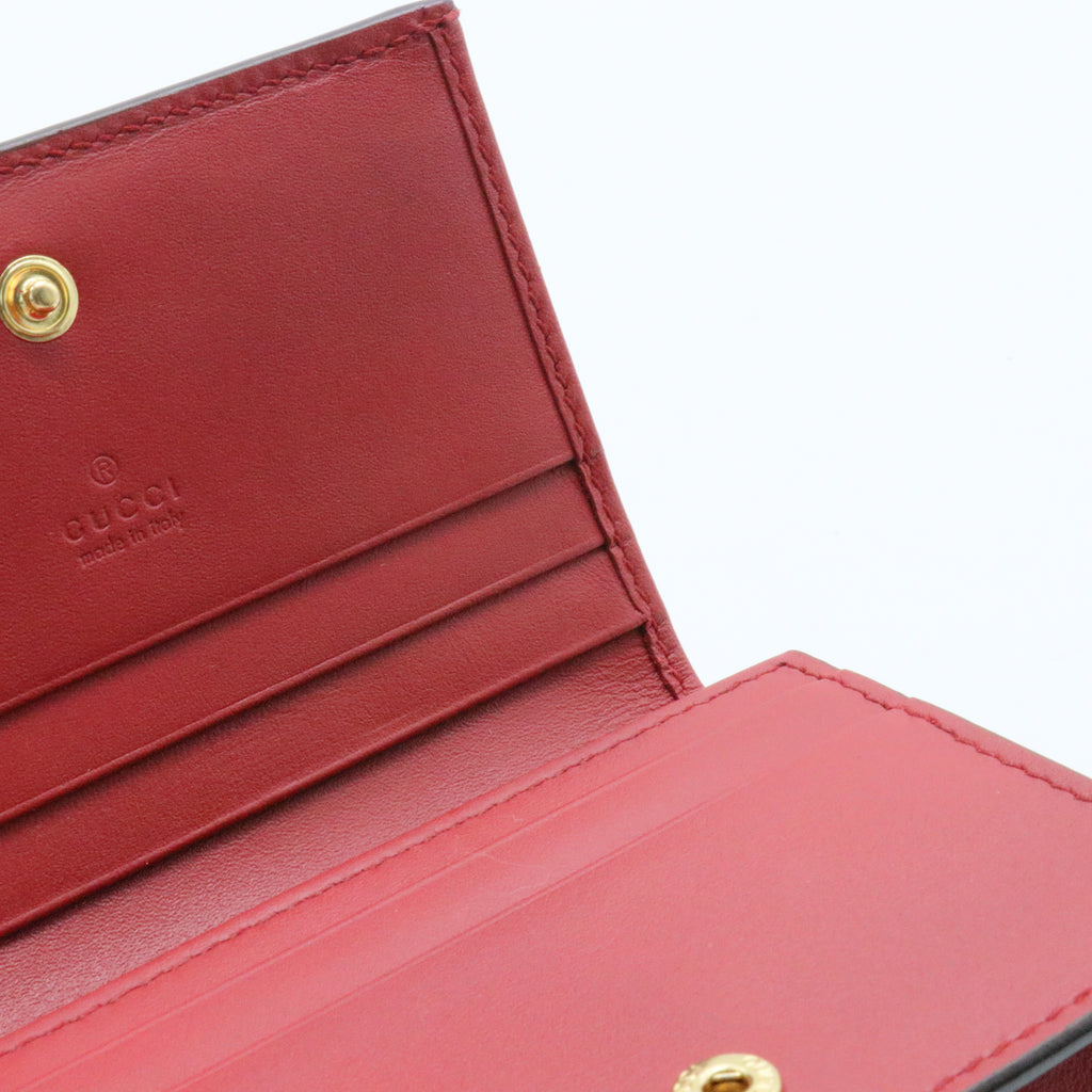 GG Supreme Monogram Bosco Patch Card Case Wallet