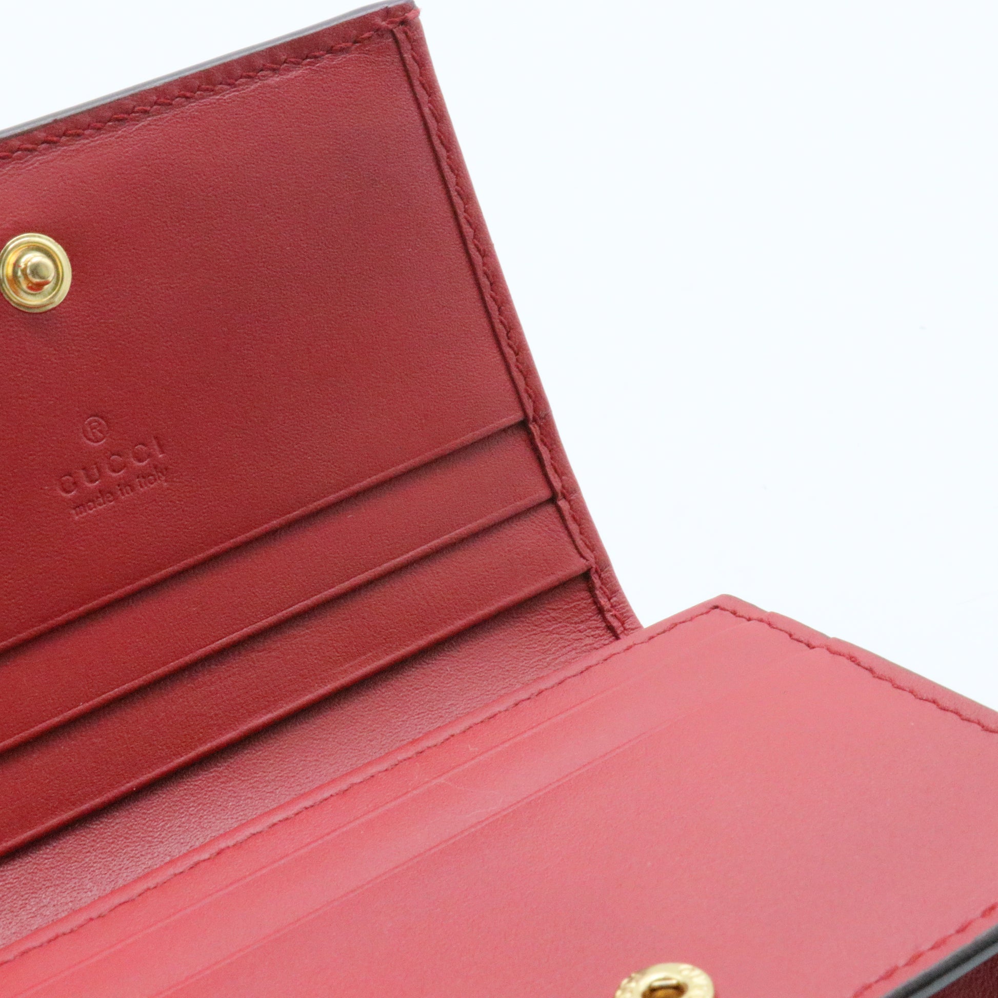 GG Supreme Monogram Bosco Patch Card Case Wallet