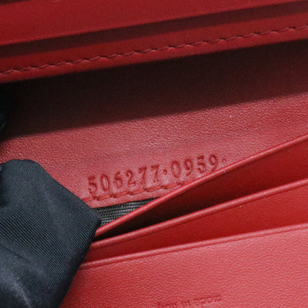 GG Supreme Monogram Bosco Patch Card Case Wallet