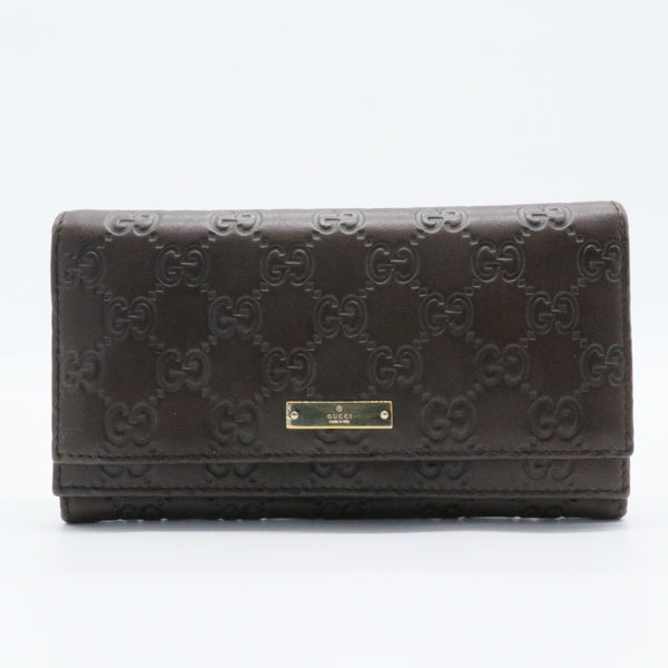 Continental Flap Wallet Guccissima Leather Long