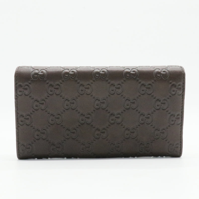 Continental Flap Wallet Guccissima Leather Long