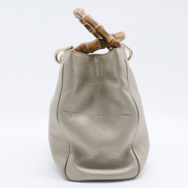 Bamboo Shopper Tote Leather Small