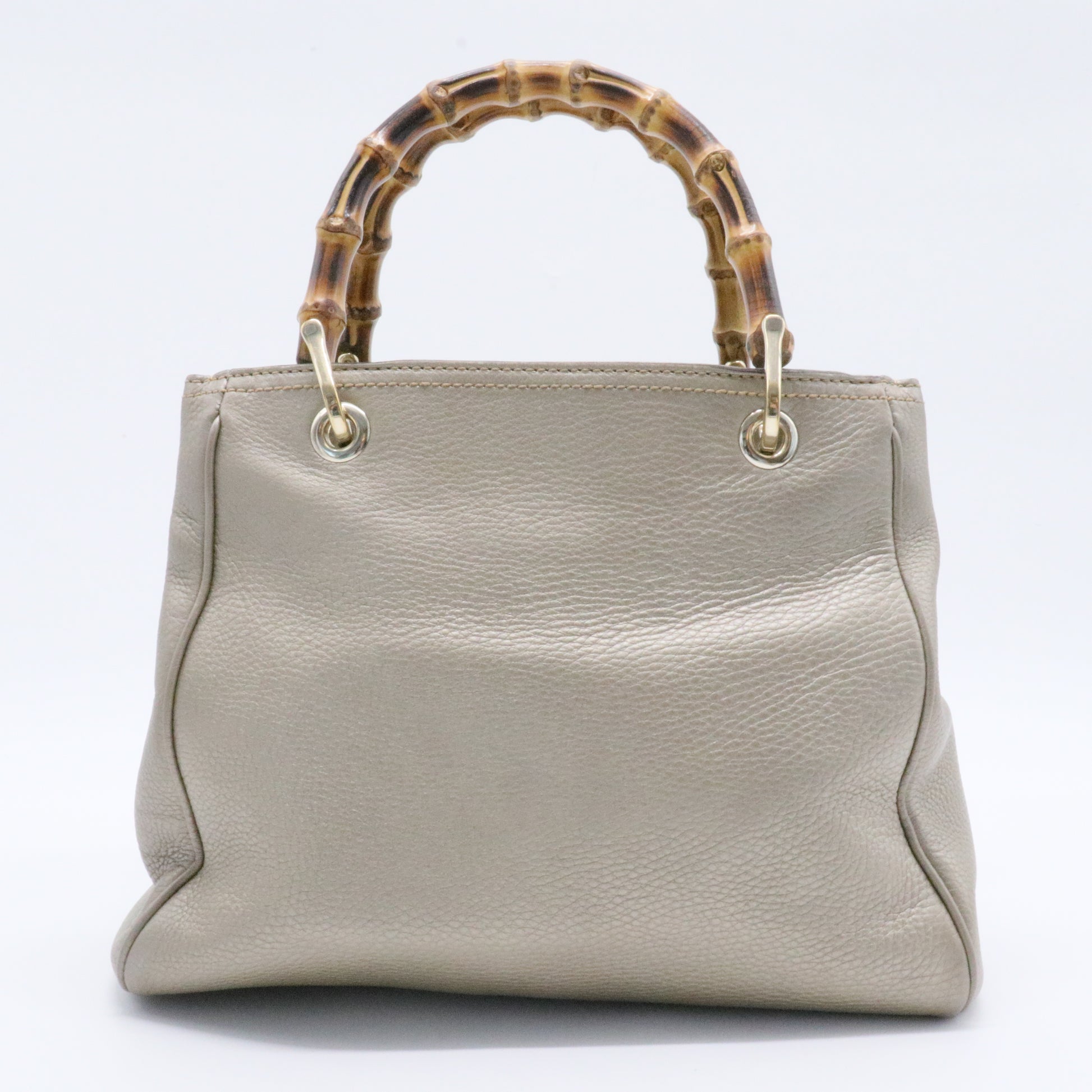 Bamboo Shopper Tote Leather Small