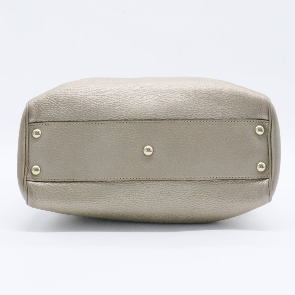 Bamboo Shopper Tote Leather Small