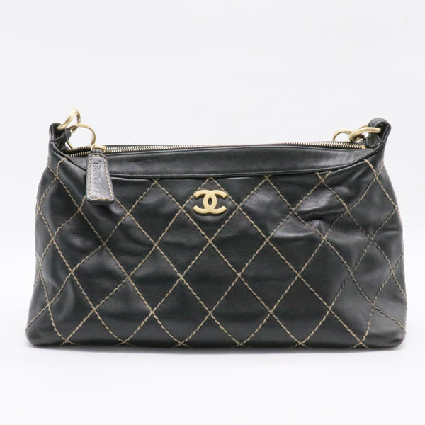 Surpique Zip Hobo Quilted Lambskin Small