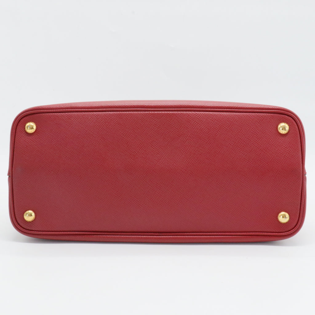 Cuir Double Tote Saffiano Leather Medium