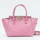 Rockstud Tote Rigid Leather Small