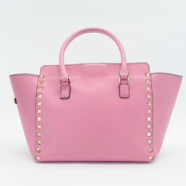 Rockstud Tote Rigid Leather Small