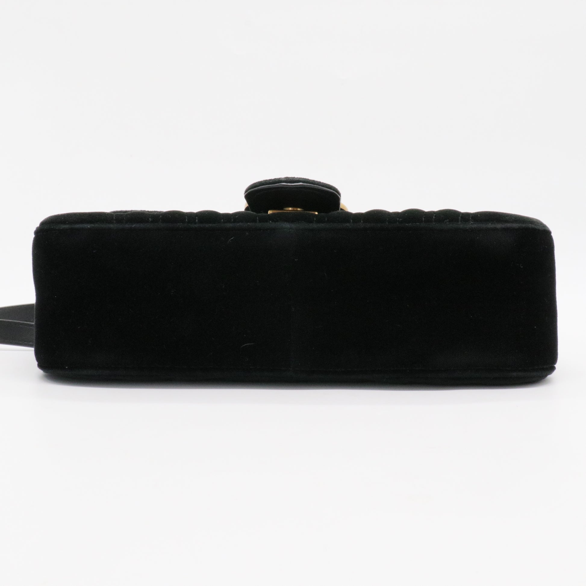 GG Marmont Flap Bag Matelasse Velvet Mini