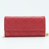 Cannage Quilted Lady Dior Wallet