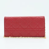 Cannage Quilted Lady Dior Wallet