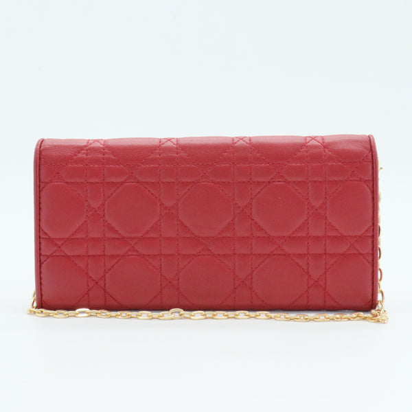 Cannage Quilted Lady Dior Wallet