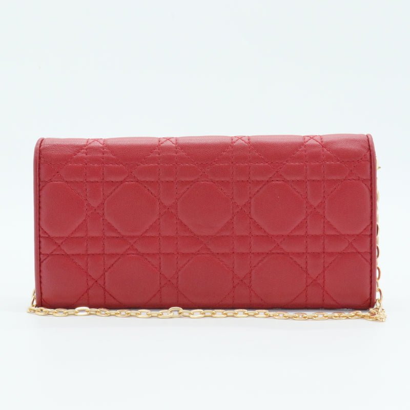 Cannage Quilted Lady Dior Wallet