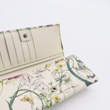 Continental Wallet Flora  Printed Leather