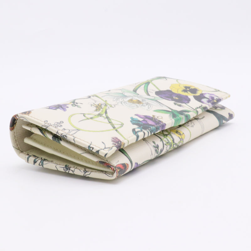 Continental Wallet Flora  Printed Leather