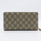 Ribbon GG Supreme Round Zipper Long Wallet