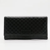 Soft Microguccissima Continental Wallet Black