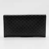 Soft Microguccissima Continental Wallet Black