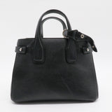 Banner NM Tote Leather with Vintage Check Canvas Small