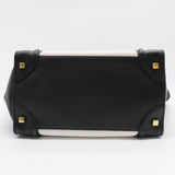 Bicolor Luggage Bag Leather Mini