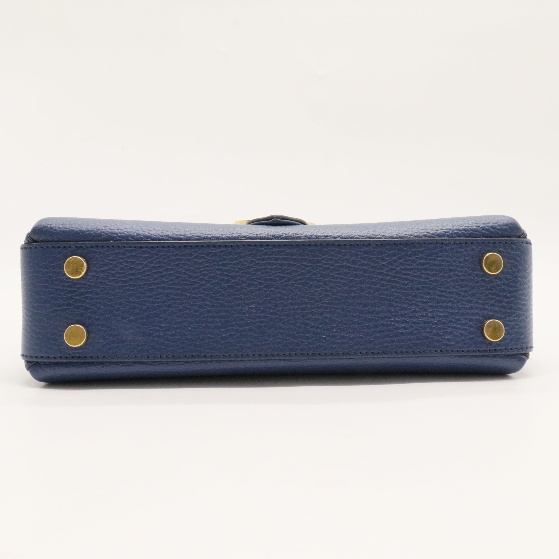 Interlocking Top Handle Bag Leather Small
