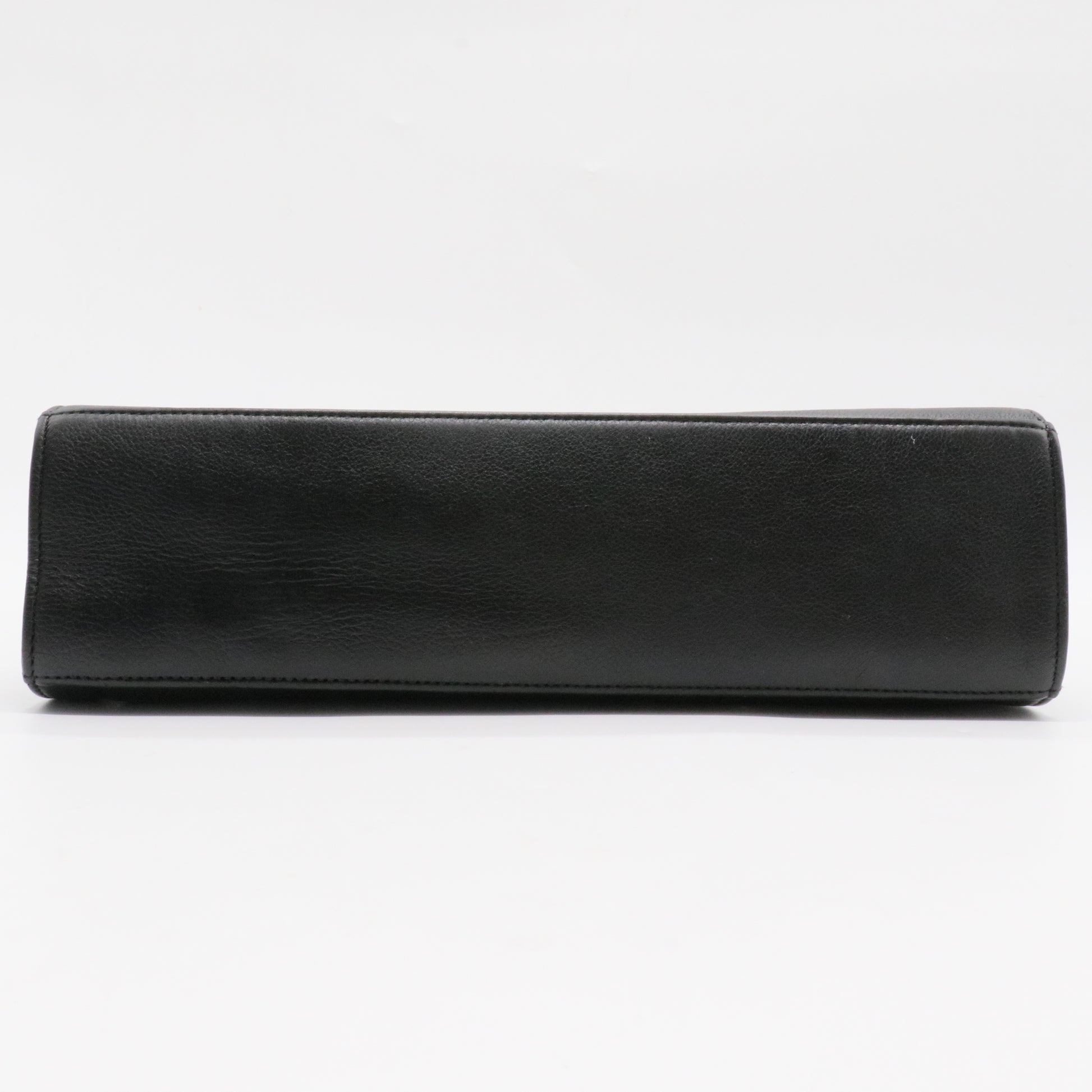 Label Click Flap Bag Quilted Calfskin Medium