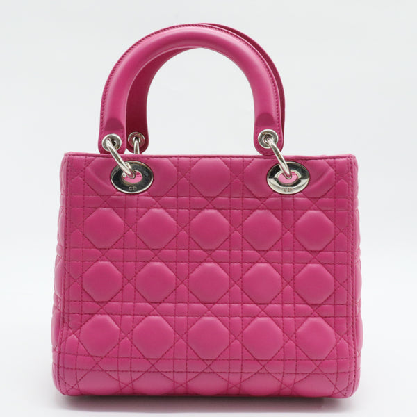 Lady Dior Bag Cannage Quilt Lambskin Medium