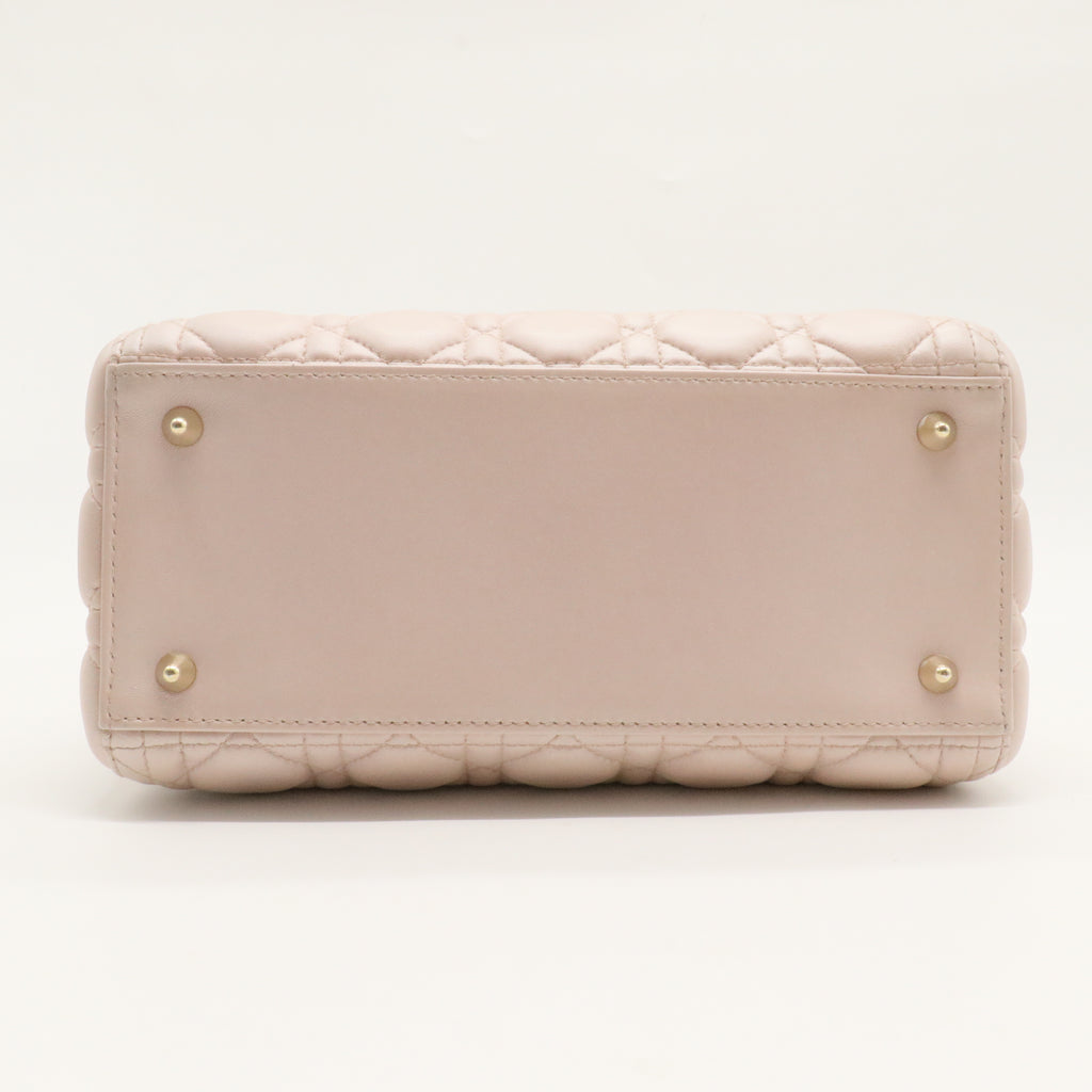 Lady Dior Bag Cannage Quilt Lambskin Medium