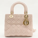 Lady Dior Bag Cannage Quilt Lambskin Medium