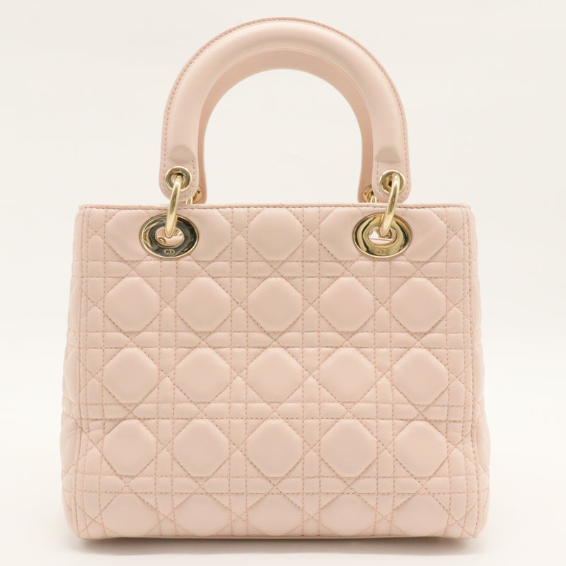 Lady Dior Bag Cannage Quilt Lambskin Medium