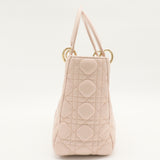 Lady Dior Bag Cannage Quilt Lambskin Medium